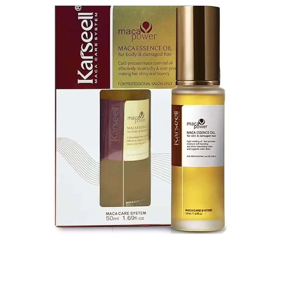 Huile essentielle Maca Power Karseell 50 ml – Sérum Argan Multifonction| Peau, Cheveux & Ongles
