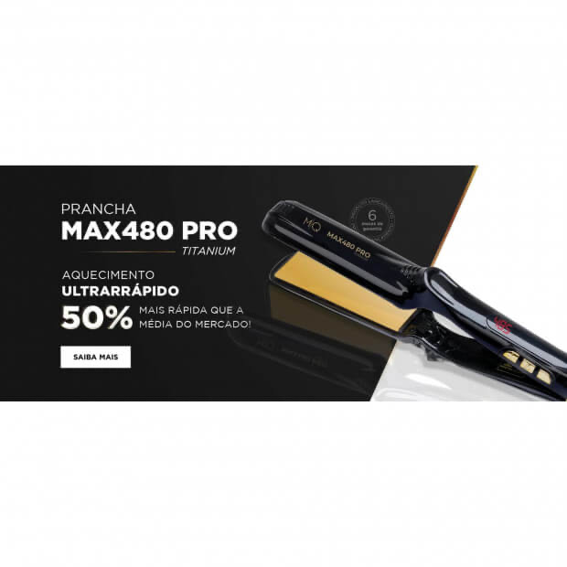 Lisseur professionnel spécial lissage MQ PRO Titane bi-volt automatique 485 °F / 252 °C
