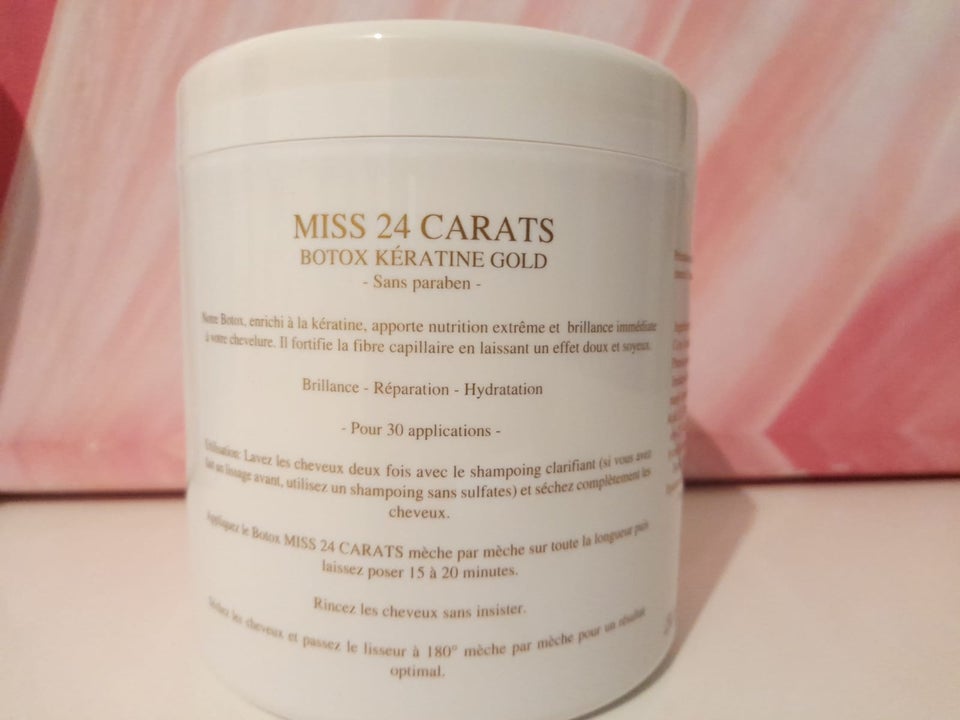 Le Btx Miss 24 Carats brillance et réparation 1kg
