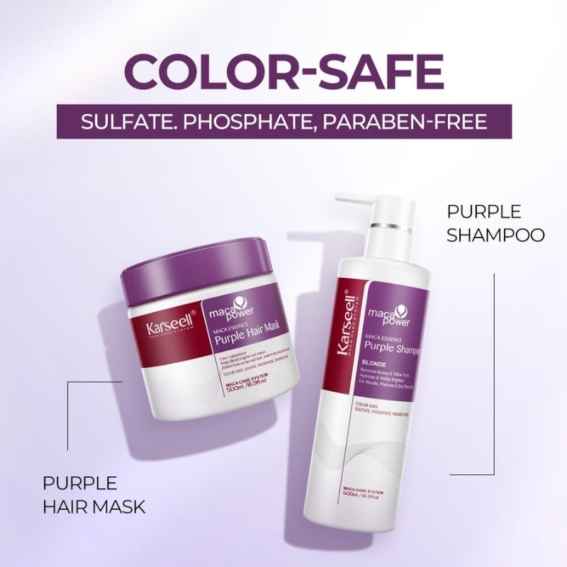 Coffret Masque Capillaire et Shampoing Violet Karseell