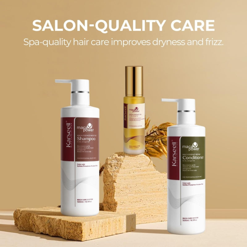 Coffret Réparateur Capillaire Karseell Huile Shampooing Après-shampooing