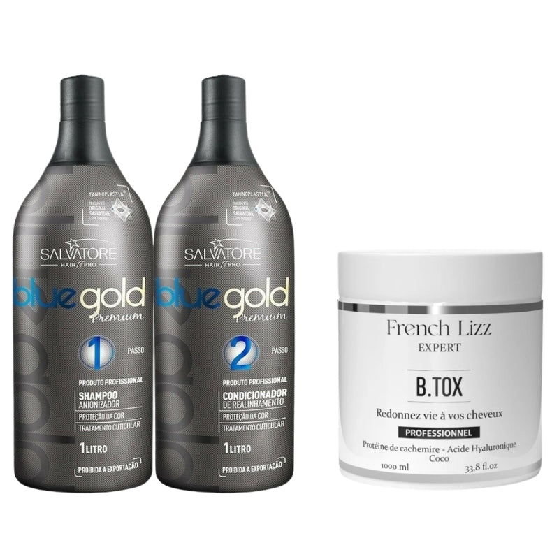 Lissage Au Tanin Bleu Gold + Btx French Lizz