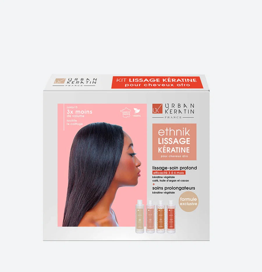 Mini Kit Lissage Ethnik à la Kératine Urban Keratin 4x100ml