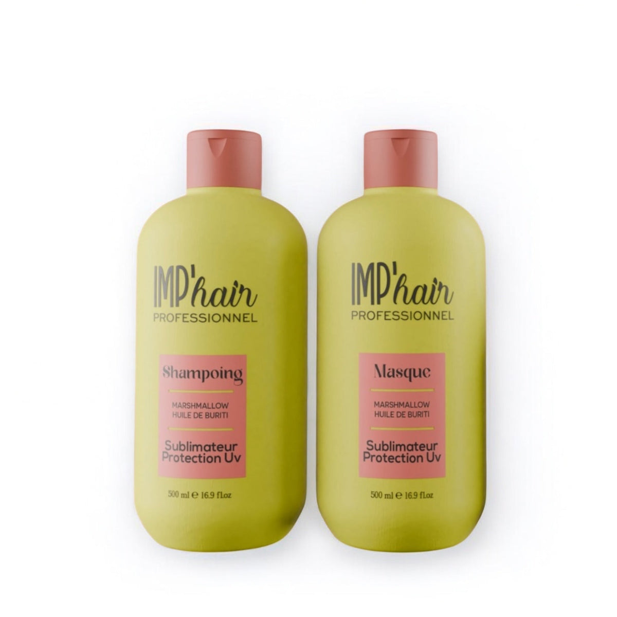 Duo Shampoing & Masque Marshmallow – Huile de Buriti| IMP’HAIR Professionnel – Sans Sulfate UV
