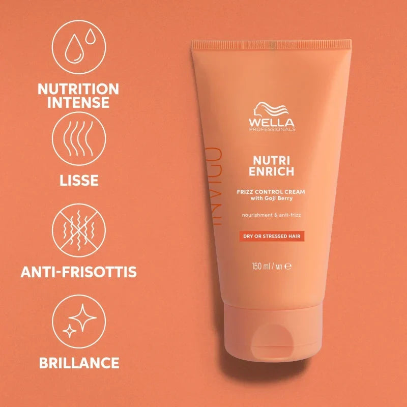 Crème Lissage Anti-Frisottis Invigo Nutri-Enrich Wella 150ml| Hairéa Lissage