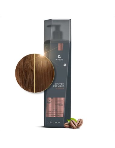 Honma Tokyo Coffee Premium Step 2 — Lissage Brésilien Professionnel 1L, Effet Soyeux & Lisse
