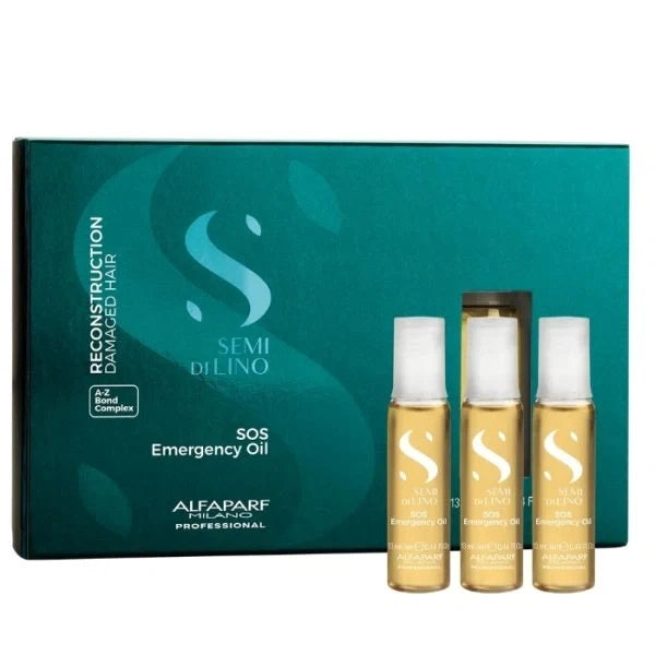 Huile SOS Restructurante Semi Di Lino Reconstruction Capillaire – Anti-Casse & Brillance| 6x13 ml