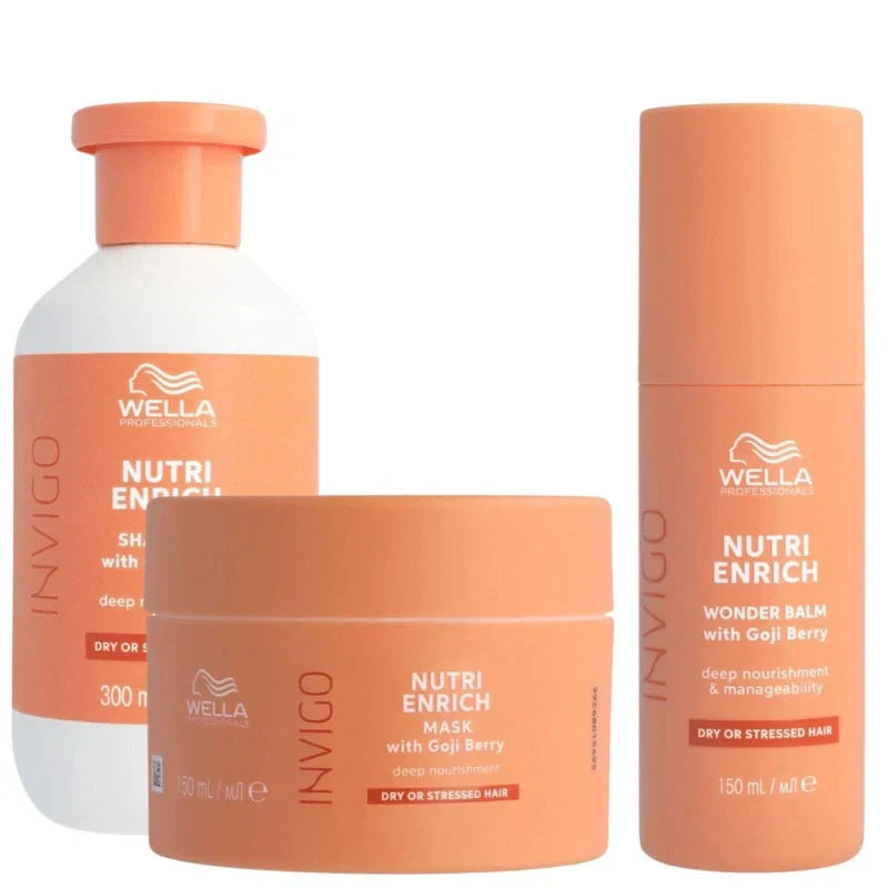 Routine Merveilleuse Invigo Nutri-Enrich Wella – Trio Nutrition Intense| Hairéa Lissage