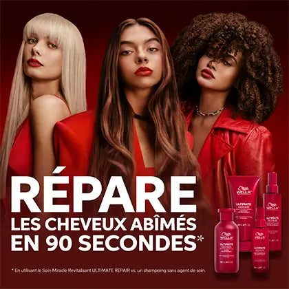 Soin Miracle Revitalisant Ultimate Repair Wella 185ml – Réparation en 90s| Hairéa Lissage