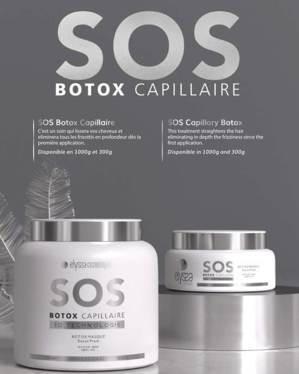 Soin cheveux SOS Réparateur Lissant – Kératine & Brillance