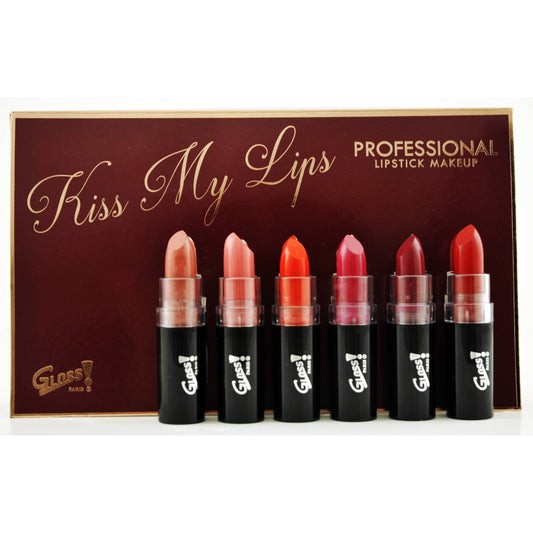 Coffret 6 Rouges à Lèvres – Couleurs Tendance & Idée Cadeau