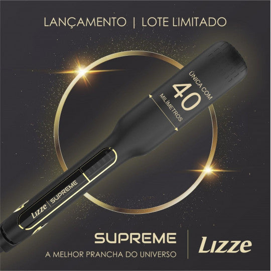 Lisseur Lizze Supreme Titânio 252° Plaques 4cm