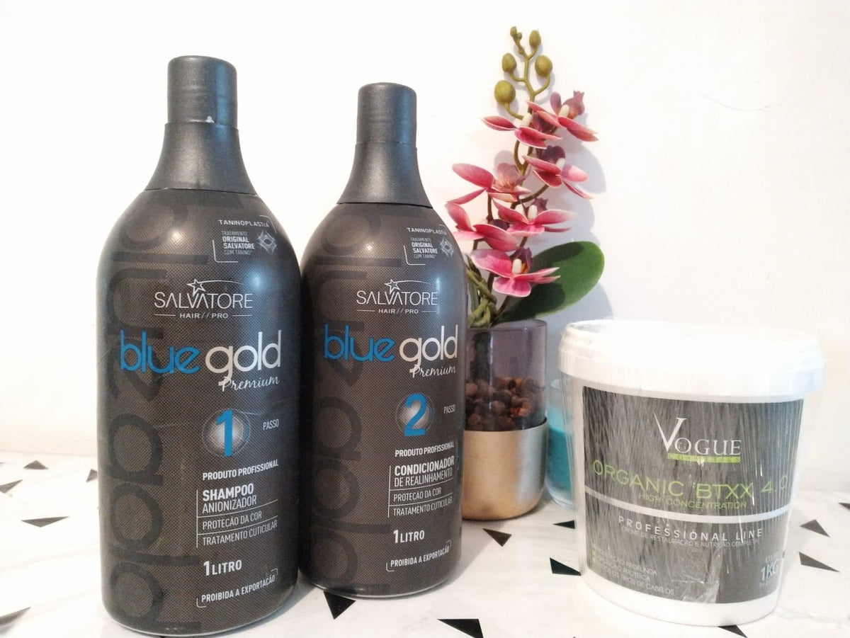 Lissage Au Tanin Bleu Gold + Btx Vogue 4.0