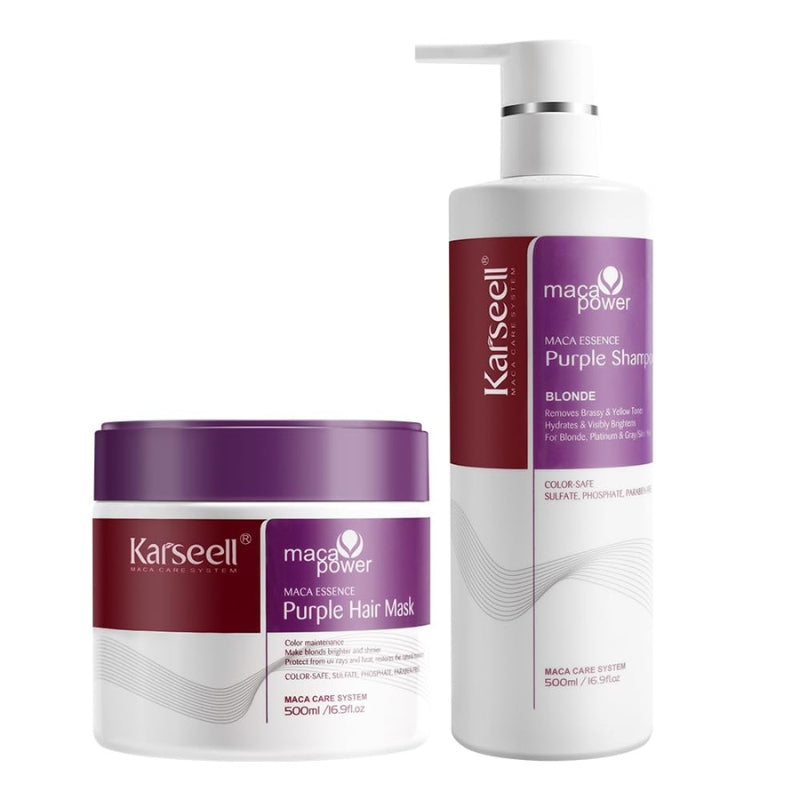 Coffret Masque Capillaire et Shampoing Violet Karseell