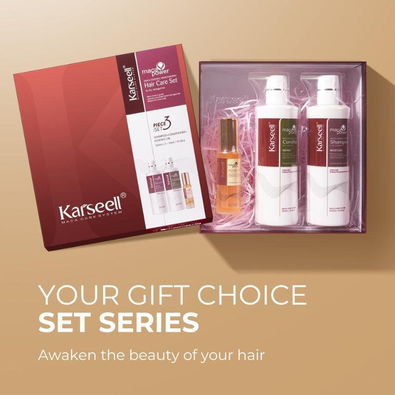 Coffret Réparateur Capillaire Karseell Huile Shampooing Après-shampooing