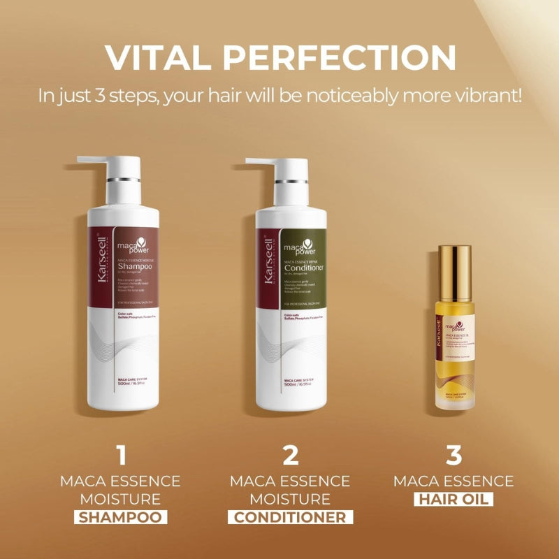 Coffret Réparateur Capillaire Karseell Huile Shampooing Après-shampooing