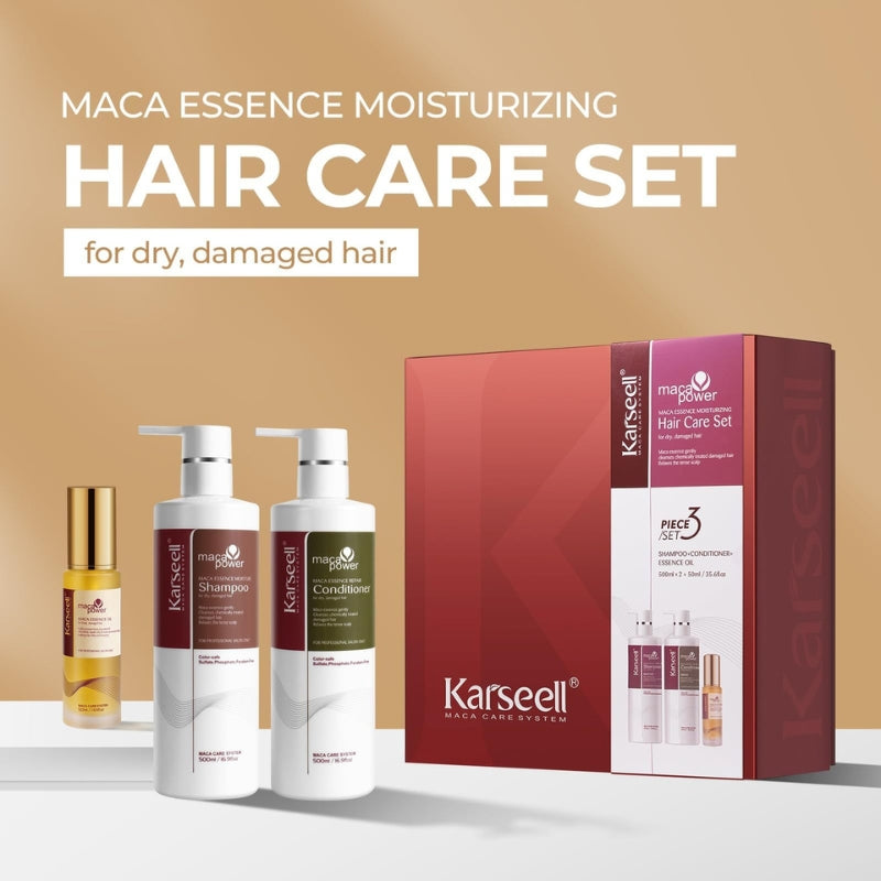 Coffret Réparateur Capillaire Karseell Huile Shampooing Après-shampooing