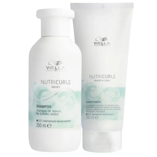 Duo Cheveux Ondulés Nutricurls Wella – Shampooing & Après-Shampooing| Hairéa Lissage