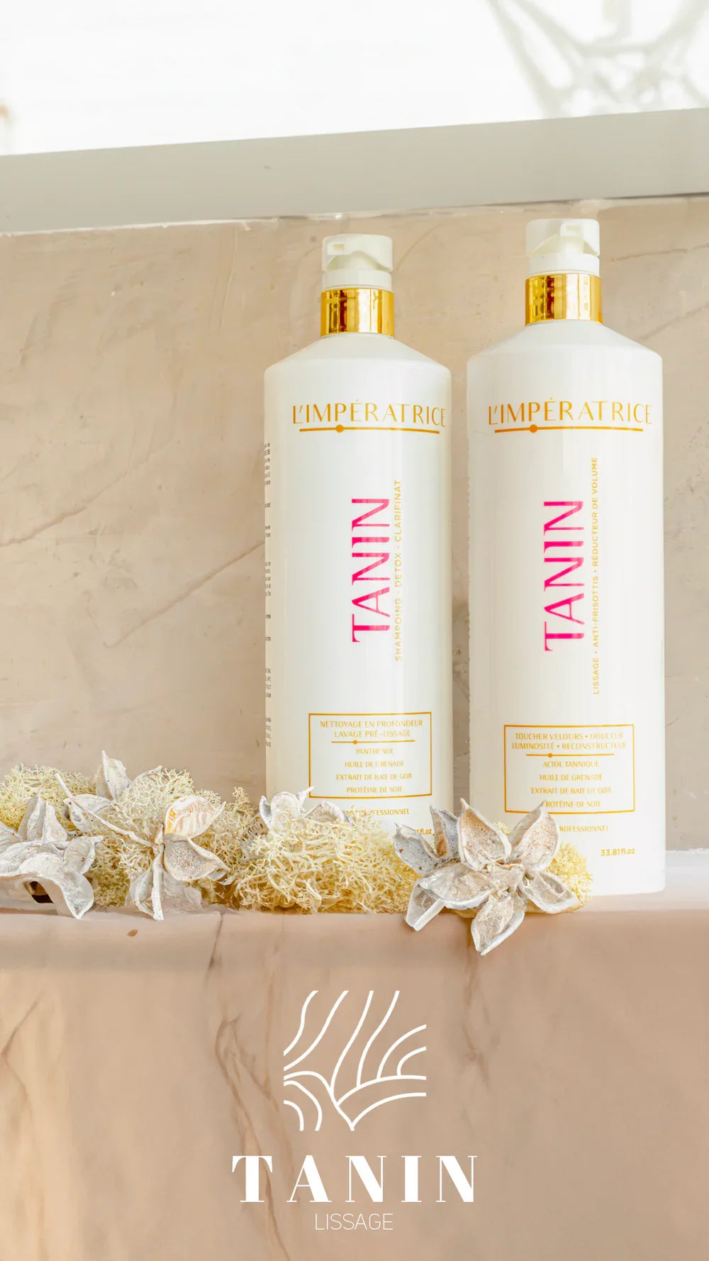 LISSAGE TANIN DE 'LIMPERATRICE kit complet 2x1L
