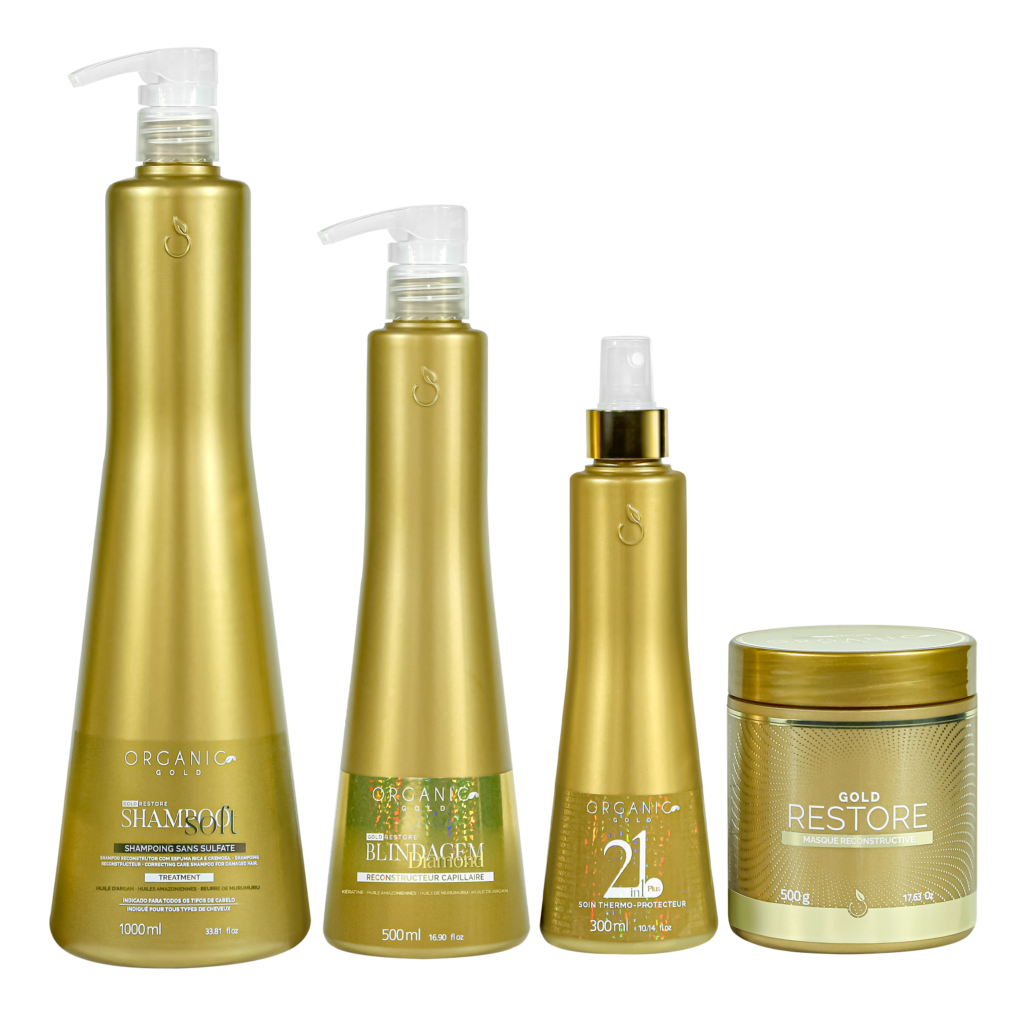 Kit de reconstruction blindage complet organic gold 4 produits