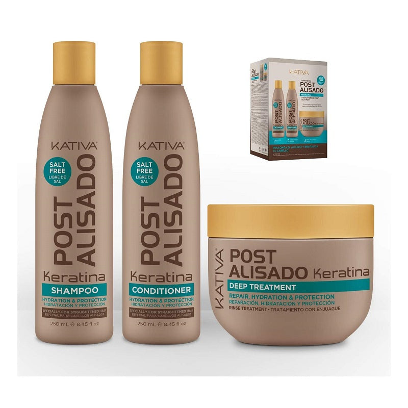 Kit Sans Silfate Kativa Post Alisado