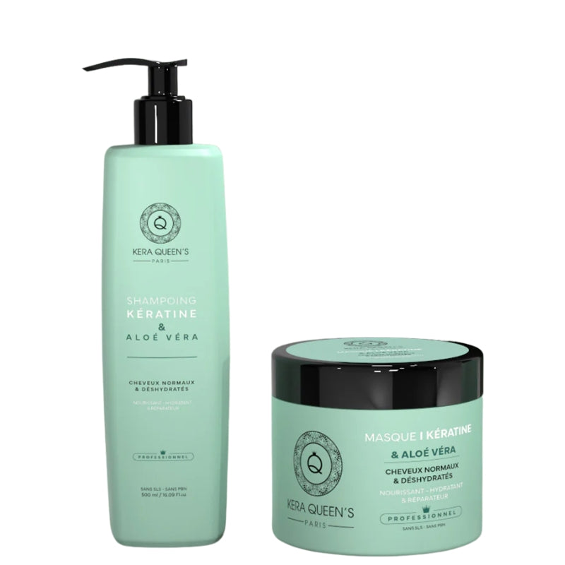 Kit Sans Sulfate Kera Queen's Rituel Keratine et Aloe Vera