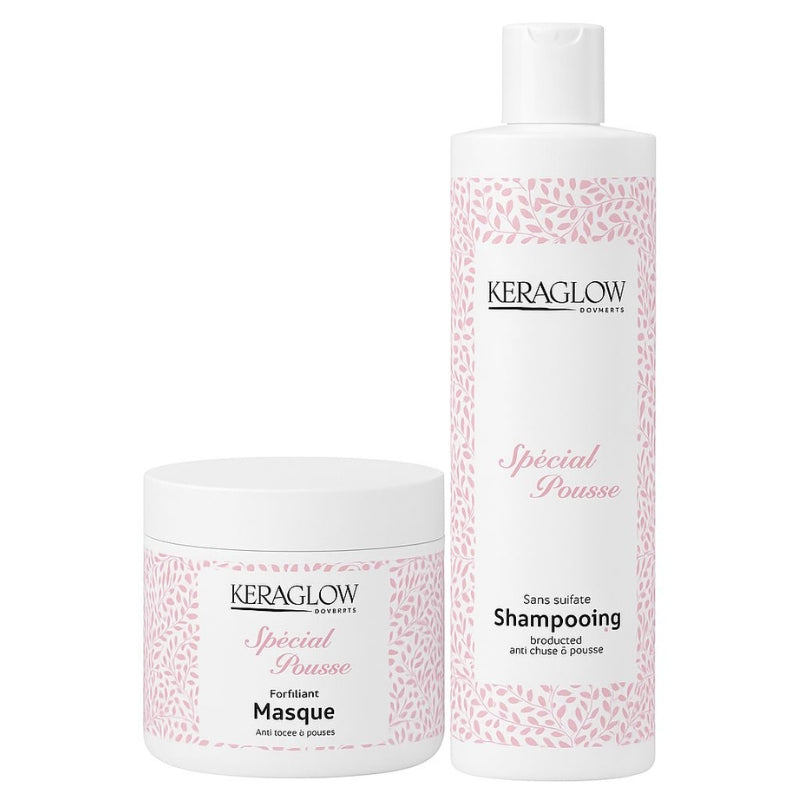 Kit Sans Sulfate KeraGlow Spécial Pousse