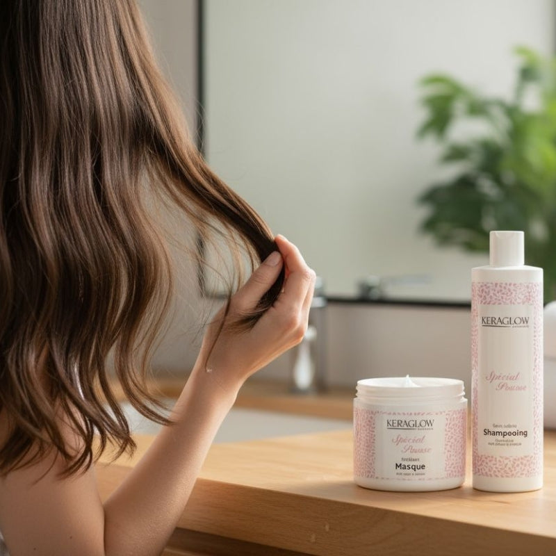 Kit Sans Sulfate KeraGlow Spécial Pousse