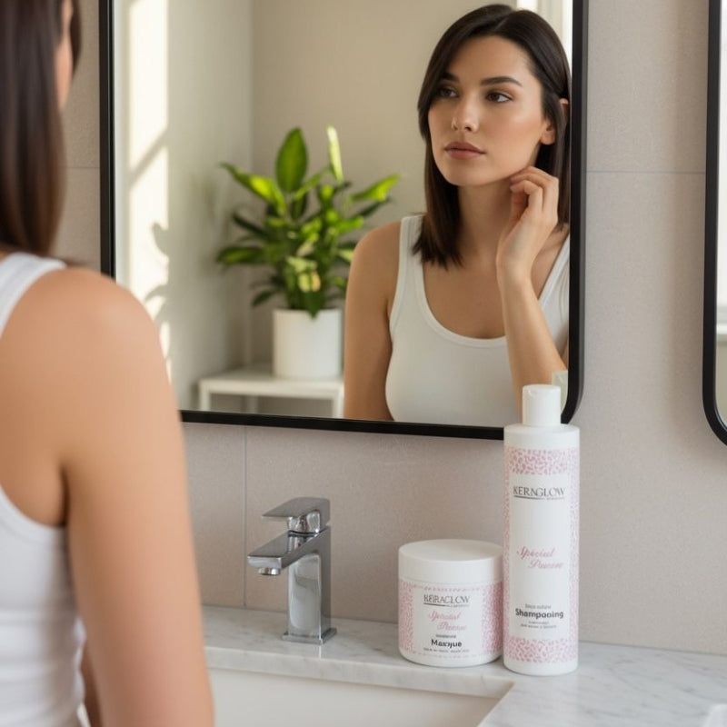 Kit Sans Sulfate KeraGlow Spécial Pousse