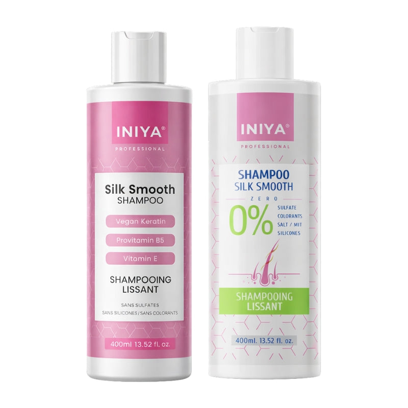 Shampooing et Masque Lissant Sans Sulfate Iniya Silk Smooth