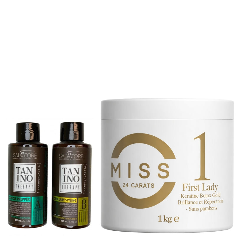Lissage Au Tanin Tanino Therapy + Btx Miss 24 Carat