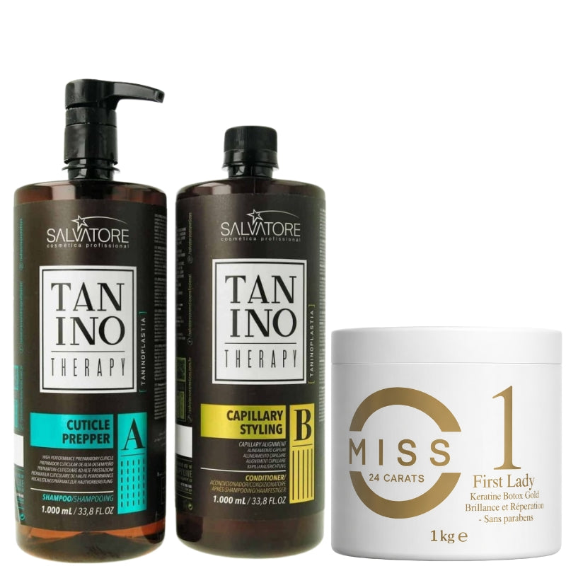 Lissage Au Tanin Tanino Therapy + Btx Miss 24 Carat