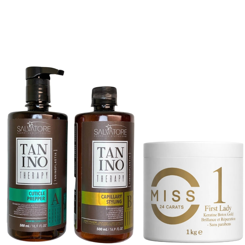 Lissage Au Tanin Tanino Therapy + Btx Miss 24 Carat