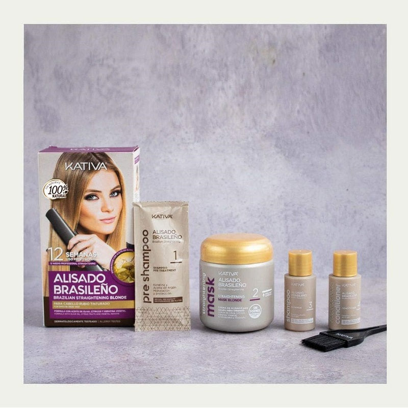 Lissage Brésilien Kativa Cheveux Blond