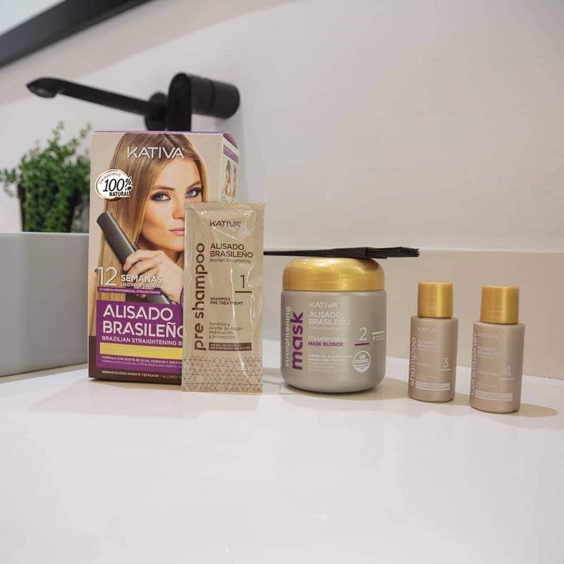 Lissage Brésilien Kativa Cheveux Blond