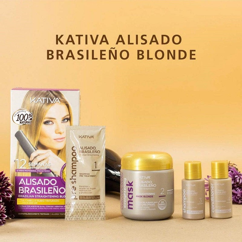 Lissage Brésilien Kativa Cheveux Blond