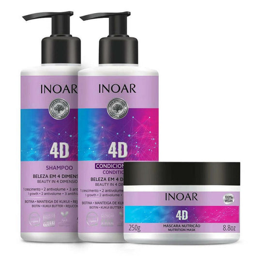 Soins Pour Cheveux Inoar 4D
