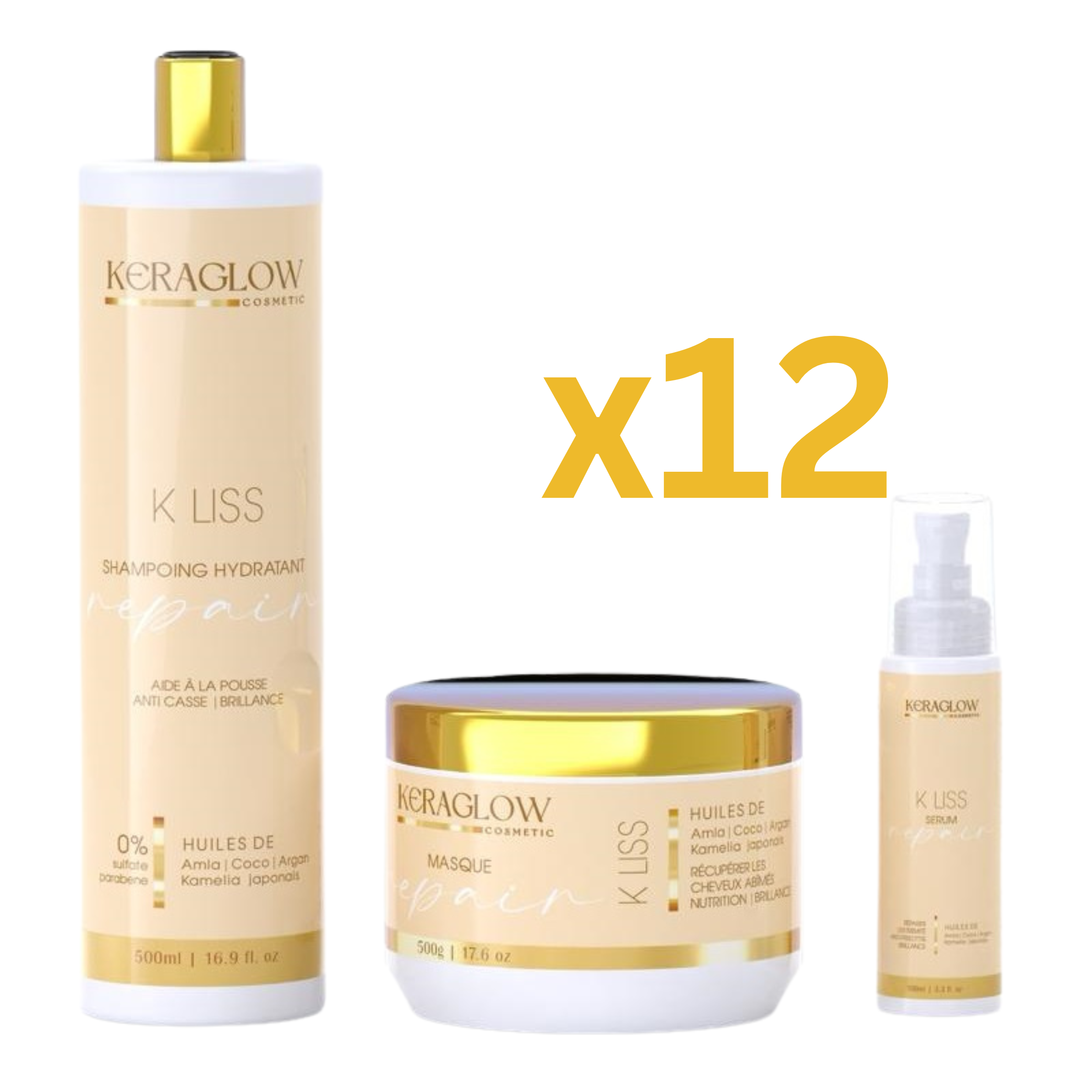 Lot Pour Pro Kit Sans Sulfate Kera Glow Repair