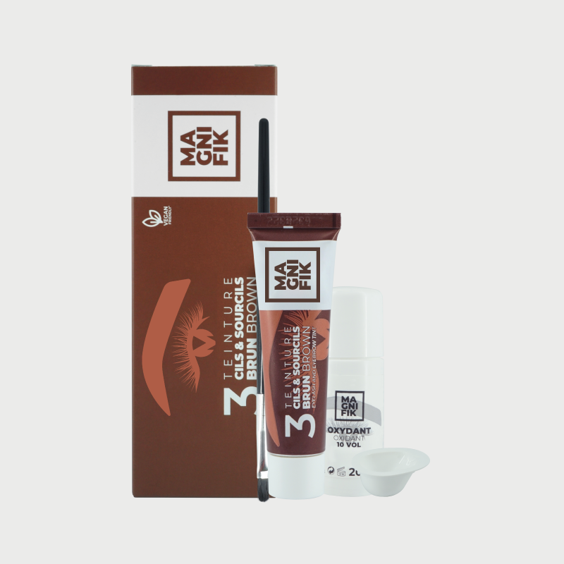 Kit Teinture Cils & Sourcils Magnifique BBHair — Noir & Brun