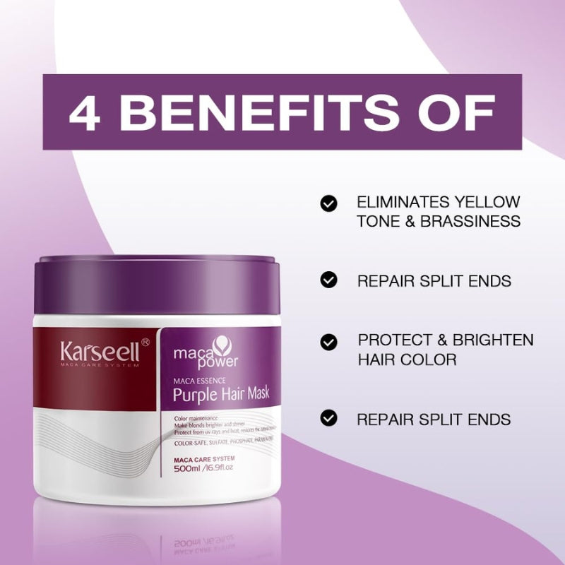 Masque capillaire violet Karseell