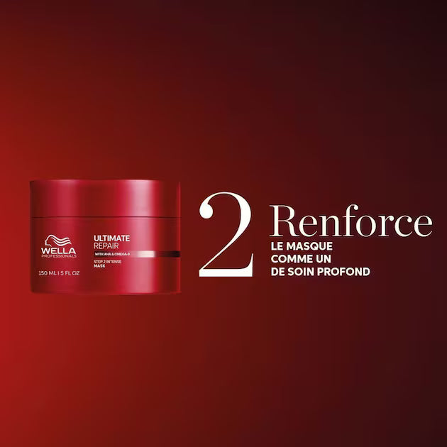 Wella Ultimate Repair Masque – Soin Réparateur AHA Oméga-9| Hairéa