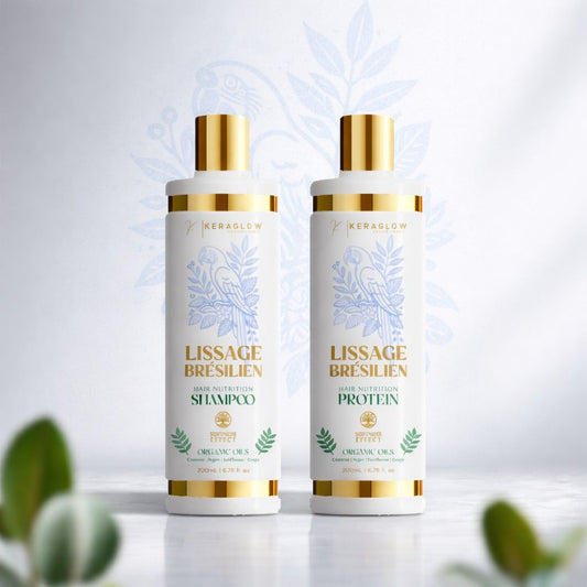 Lissage Brésilien KeraGlow Sans Formol – Cheveux Lisses