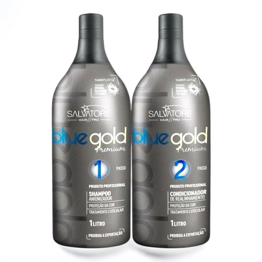 Kit Lissage Tanin Salvatore Blue Gold – Kit Lissage Sans Formol| Hairéa