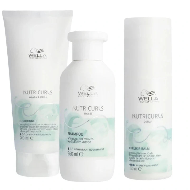 Routine Cheveux Bouclés Nutricurls Wella – Soins Professionnels| Hairéa Lissage
