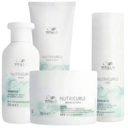 Routine Intense Cheveux Bouclés Nutricurls Wella – Soins Professionnels| Hairéa Lissage