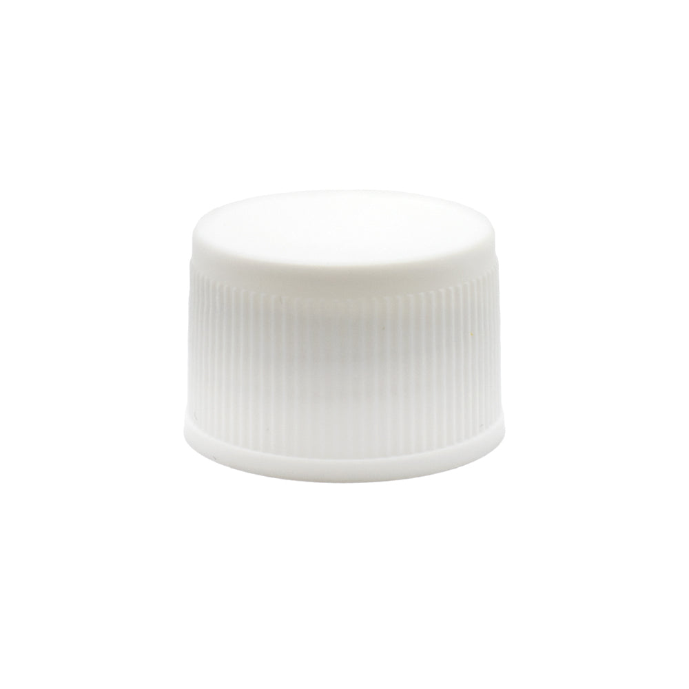 Bouteille vide, 50ml, PET, 20/410, Fileté, Blanc avec bouchons