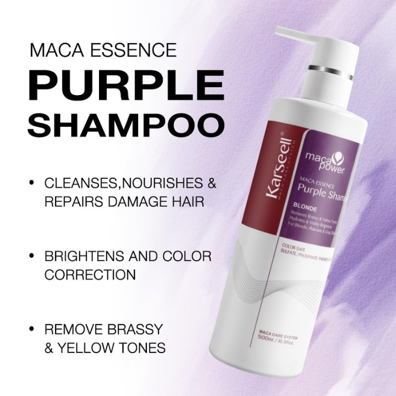 Shampoing Violet Maca Power Karseell 500ml