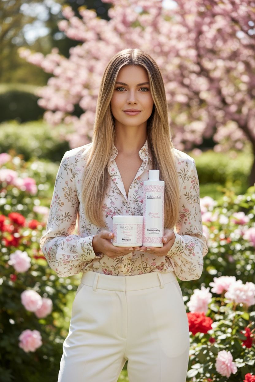 Lots de 12 KERAGLOW Shampoing, Masque Spécial Pousse – & Huile Anti-Chute Énergisants sans Sulfate