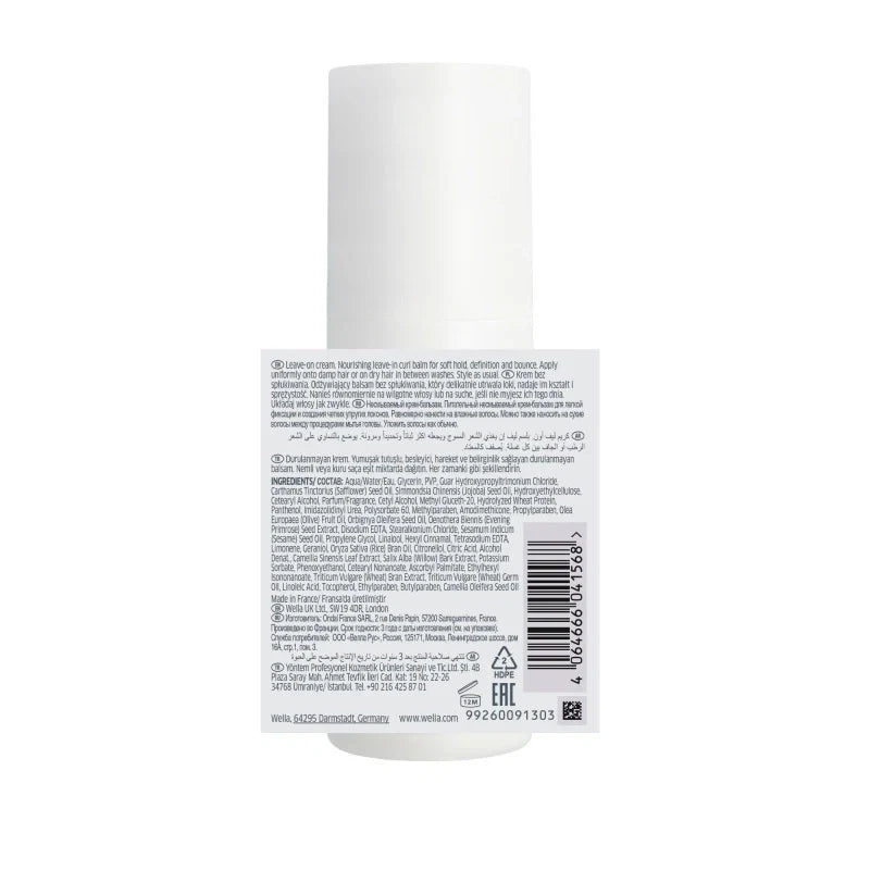 Baume Définition Cheveux Bouclés Curlixir Nutricurls Wella 150ml