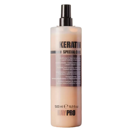 Biphase Kératine Cheveux Indisciplinés – 500 ml| Lissage & Brillance